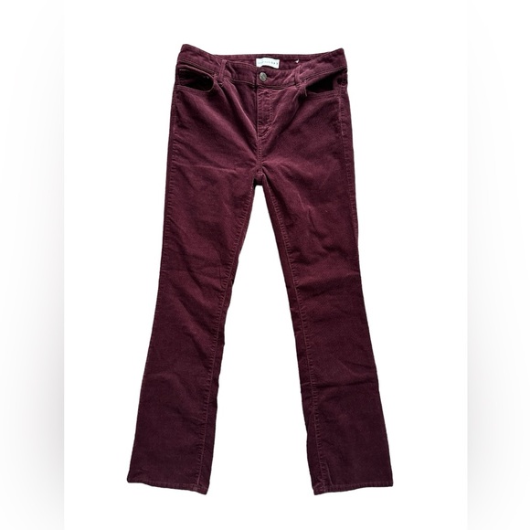 LOFT Denim - Loft Bootcut Burgundy Corduroy pants size 4/27